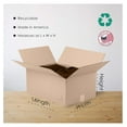 thumbnail image 4 of 12"x10"x10" Brown/ Corrugated Cardboard Shipping Boxes 25-Pack | Mailing, Packing, Moving & Storage for Business/Home – Durable - Eco-Friendly, Recyclable - Made in the USA, 4 of 8