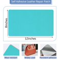 thumbnail image 2 of Kit de parches para reparar cuero Giftmeet 20 x 30 cm azul cielo, 2 piezas, 2 of 6