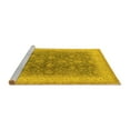 thumbnail image 2 of Ahgly Company Machine Washable Indoor Rectangle Oriental Yellow Traditional Area Rugs, 2' x 5', 2 of 4