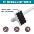 thumbnail image 4 of PrimeBeau Modern 1/2 Inch Polished & Painted Adjustable Magnetic Curtain Rods, 16 Inch - 28 Inch, 4 of 5