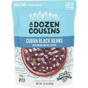 A Dozen Cousins Cuban Black Beans with Onions and Bell Pepper, 10 Ounce - 6 per case.