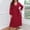 Red, variant on Ayolanni V-Neck Sun Dresses for Women Cotton Polka Dot Red Long Sleeve Plus Size Dresses Junior Dresses 2x