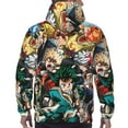 thumbnail image 2 of Anime Boku No Hero Sweatshirt For Mens Fashion Hoodies Pullover Athletic Daily Hoody Hooded Gift, 2 of 5