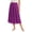 Dark Purple, variant on Women's Knee Length Half Slip Skirt with Lace Trim - Soft Breathable Anti-Sheer Moisture Wicking Underskirt for Dresses & Skirts