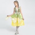 thumbnail image 1 of Niñas Tiana Fancy Dress Princess And The Frog Kids Xmas Party Aonly one dress120cm(5y), 1 of 2