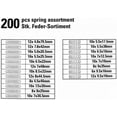 thumbnail image 3 of Traction And Compression Springs Spring Assortment Box - 200 Pieces, 3 of 5