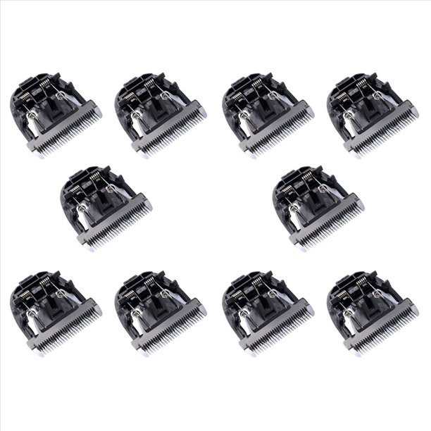 10X Cuchillo de Titanio de Cerámica Negra, Cortadora de Pelo para Perros Y Mascotas, Cabezal de Corte para P2 P3 P6 P9 S1 ZP-295 ZP-293 4