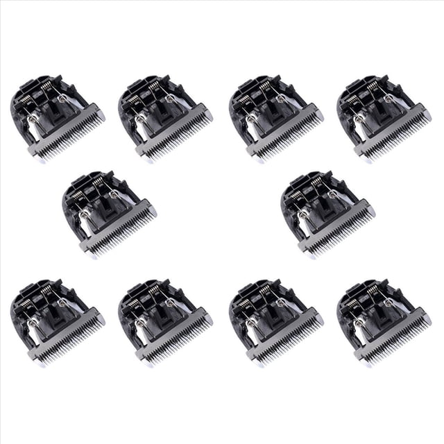 10X Cuchillo de Titanio de Cerámica Negra, Cortadora de Pelo para Perros Y Mascotas, Cabezal de Corte para P2 P3 P6 P9 S1 ZP-295 ZP-293 4