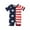 T-Blue1, variant on Toddler Boys Girls Independence Day Striped Printed Overalls Shorts With Pocket Suspender Trousers Romper 4th Of July Jumpsuit