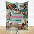thumbnail image 4 of Customized Photo Collage Blanket-Wedding Blanket. Soft Fleece Throw Blanket, Personalized Picture Blanket. Gift for Wedding, Christmas, Birthday & Anniversary.(Photo Blanket- 07, 50" X 60") Blankets, 4 of 5