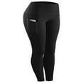 thumbnail image 1 of High Waist Yoga Leggings with Pocket Tummy Control Workout Running 4 Way Stretch Sportswear Pants, 1 of 4