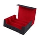 thumbnail image 4 of Caja de baraja de cartas coleccionables, caja de cartas de 3 filas, organizador de tarjetas de juego de cuero PU portátil, estuche para tarjetas de Negro y rojo, 4 of 8