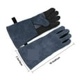 thumbnail image 2 of Welding Protection Work Leather Gloves For Welder 1.3mm BBQ Kitchen Stove Heat Puncture Resistant Gloves For Welding ,Widely Use, 2 of 9