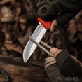 thumbnail image 2 of Dispatch 9 inch Fixed Blade Knives Hunting Knives with sheath Rubber Green Handle Camping Knives, 2 of 7
