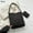 black, variant on Casual Down Cotton Padded Quilted Large Capacity Handbags Shoulder Bags Tote Bags Shopping Bags WHITE