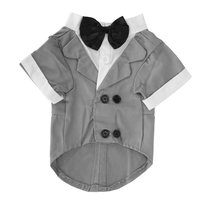 Traje De Boda Para Perros, Traje Para Perros, Ropa Para Perros, Traje Para Perros Pequeños, Esmoquin Para Perros Para Halloween Para Bodas ANGGREK Gris XL