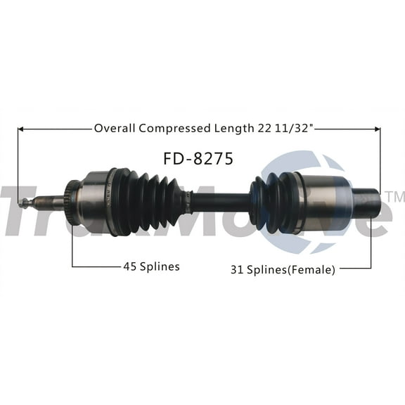CV Axle Shaft Fits select: 2015-2020 FORD F150, 2018-2020 FORD EXPEDITION