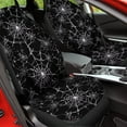 thumbnail image 4 of Uourmeti Scary Spider Web Halloween Pattern Auto Car Seat Covers 2 Pack, Thick Resistant Bucket Seats Protector for Men Women Fit Car Sedan Truck Van, 4 of 6