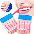 thumbnail image 3 of Fairnull 25-250Pcs Dental Floss Flosser Pick Teeth Toothpicks Stick Oral Care Tooth Clean, 3 of 9