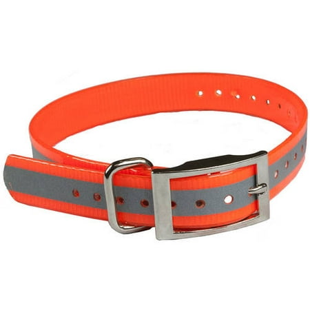 The Buzzard's Roost Reflective Collar Strap, 1", Yellow, 1" x 24"