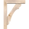 thumbnail image 3 of Ekena Millwork 7 1/2"W x 36"D x 48"H Olympic Block Smooth Bracket w/ Offset Brace, Douglas Fir, 3 of 25