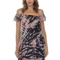 thumbnail image 2 of Raviya Women's Black Tie-Dye Maxi Cover-up Dress Swimsuit, Medium, 2 of 3