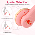 thumbnail image 5 of Andadera Para Bebé Interactiva Musical Con Tablero De Dibujo rosa beige, 5 of 5