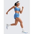 thumbnail image 3 of CRZ YOGA Athletic Shorts for Women 3" High Waisted Quick Dry for Running Workout Track with Zip Pocket, 3 of 4