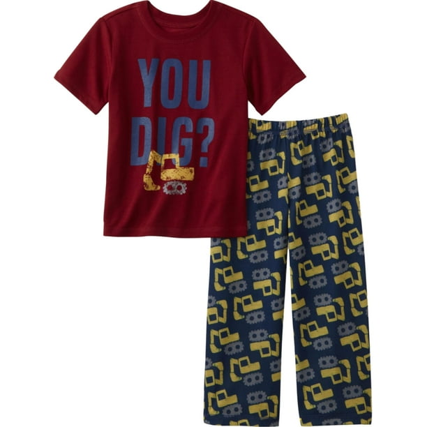 Joe Boxer Joe Boxer Toddler Boys Red You Dig Construction 2Piece