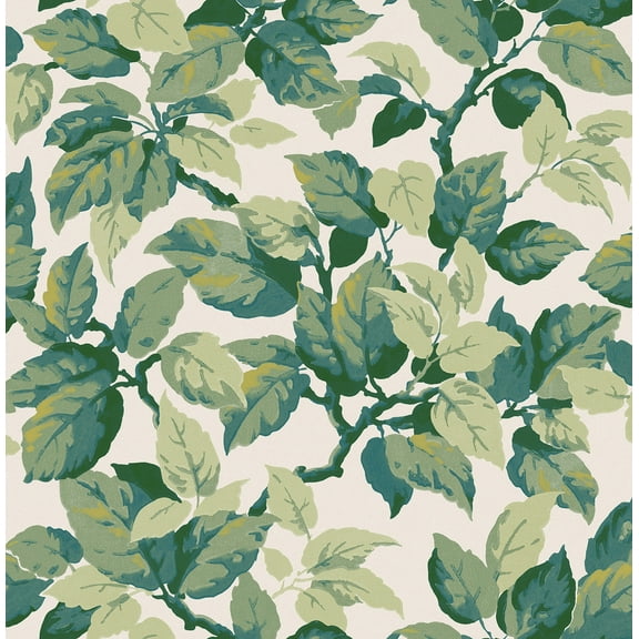 Advantage Canopy Green Leaf Wallpaper