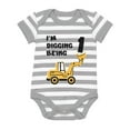 thumbnail image 1 of Tstars Boys 1st Birthday Gift Birthday Gift for 1 Year Old Bulldozer Construction Birthday Gifts for Baby Boy Birthday Party Birthday Outfit Infant Baby Boy B Day Baby Shower Bodysuit, 1 of 6