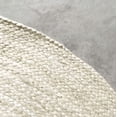 thumbnail image 4 of 4x6 Ft Oval Off White Jute Area Rug | Handmade | Solid Farmhouse Design | Natural Jute Rug for Living Room | Dining Room | Bedroom | Kitchen | Hallway | Entryway, 4 of 5