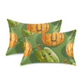 thumbnail image 2 of Pumpkins Pillowcases Soft Satin Pillow Covers Decorative Rectangle Envelope Closure for Women Men, 2 of 8