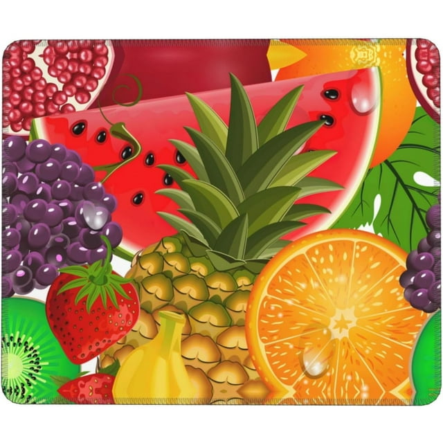Fresh Fruits Pineapple MultiSize Mouse Pad Horizontal Office Writing Pad Suitable for Home Laptops, NonSlip Rubber Lock Edge, Versatile and Stylish for Any Desk
