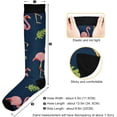 thumbnail image 3 of Coolnut Flamingo Compression Socks for Men & Women 1 Pack, Knee High Stockings for Running, Sport, Hiking & Travel, 3 of 6
