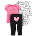 thumbnail image 1 of Conjunto Carter's 3 piezas Playera, Body y Leggins Talla 12M Rosa, 1 of 4
