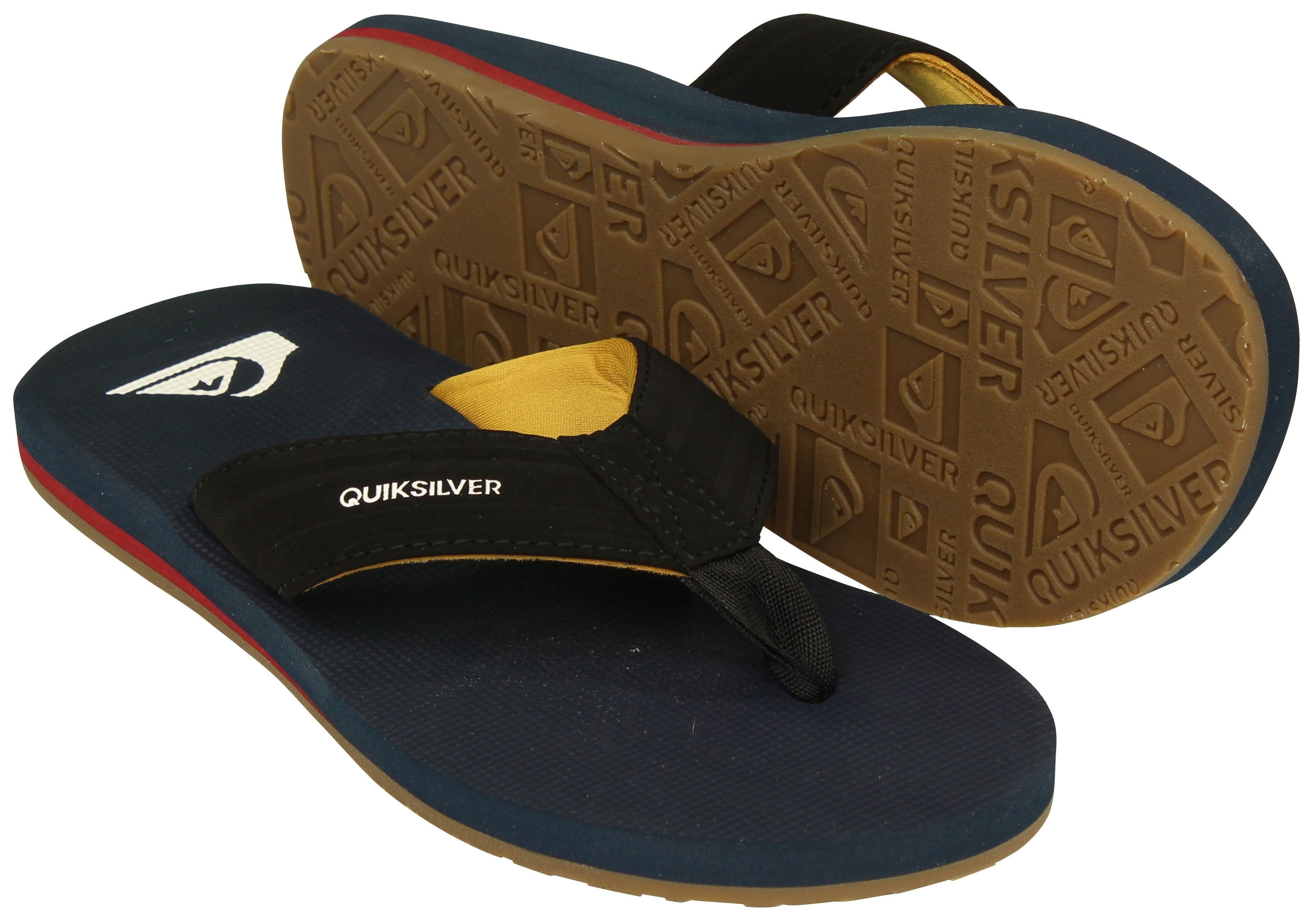 Quiksilver Mens Island Oasis Casual Beach Sandals Black/Navy 6