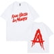 thumbnail image 3 of Camisetas estampadas Anuel AA Real Hasta la Muerte para hombres y mujeres, ropa de calle de Hip Hop, camisetas de rapero de moda, camisetas sueltas de algodón, 3 of 4