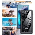 thumbnail image 2 of Funda Impermeable IP68 con Protectores Integrados, Azul Claro, Samsung Galaxy S24 Ultra 5G, 2 of 7