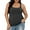Gray, variant on Women's Cotton Plus Size Tank Top Adjustable Wider Strap Basic Undershirt