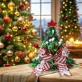 thumbnail image 4 of Mini Christmas Tree, Ongmies Christmas Bow Tree Topper - Festive Ornament for Holiday Home & Window Decor, Christmas Decorations Indoor, 4 of 4