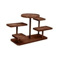 thumbnail image 2 of serony Display Riser Sturdy Tabletop Tiered Tray Dolls Makeup Collection Figure for Walnut 29.5x13x21cm, 2 of 6