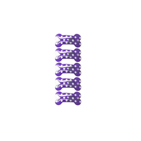 Antirust Mini Cute Bone Shape Lightweight for Small Dogs Pet Hairpin Puppy Grooming Accessories Dog Supplies Dog Hair Clip PURPLE