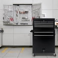thumbnail image 2 of Aukfa Tool Box, 2 in 1 Steel Rolling Tool Chest & Cabinet on Wheels for Garage, 8-Drawers, Black, 2 of 17