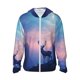 thumbnail image 1 of Fotbe Night Sky Elk Chaqueta con Protección Solar UPF 50+ para Hombre y Mujer, Camisa con Capucha y Bolsillos-X-Large, 1 of 7