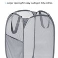 thumbnail image 4 of Unique Bargains Mesh Laundry Hamper, Collapsible Laundry Baskets Bag, Gray, 4 of 7