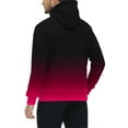 thumbnail image 3 of Donemore Men's Gradient-Tone Hooded Zipper Sweatshirt Jacket with Pockets, Lightweight Fleece Casual Outerwear, 3 of 5
