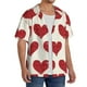 thumbnail image 2 of Fotbe Love Camisa Estampada de Manga Corta para Hombre, Casual de Verano, Estilo Playero, Sin Arrugas-Large, 2 of 5