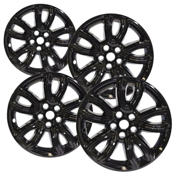 Set of 4 18 inch Gloss Black ABS Wheel Skins Compatible with 2020 - 2022 Ford Explorer Impostors for LB5Z1007L Wheel Series