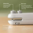 thumbnail image 2 of Food Heat Sealer with Slicer USB Charging Packaging Machine Charging Automatic Packaging Wireless Chip Bag Biscuit Pet Food Sealing Tool for Trip Green, 2 of 9
